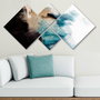 Wallity Conjunto de 4 Cuadros Decorativos de MDF Multicolor